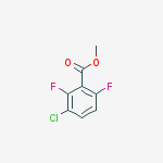 Methyl 3-chloro-2,6-difluorobenzoate结构式
