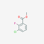 Structure of 3-CHLORO-2-FLUOROBENZOIC ACID METHYL ESTER