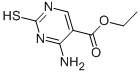 Structure of ETHYL 4-AMINO-2-MERCAPTOPYRIMIDINE-5-CARBOXYLATE