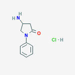 Structure of 4-AMINO-1-PHENYL-2-PYRROLIDIN-1-YLNE HCL