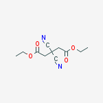 diethyl 3,3-dicyanopentanedioate结构式