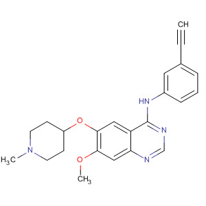 Structure of 4-Quinazolinamine,N-(3-ethynylphenyl)-7-methoxy-6-[(1-methyl-4-piperidinyl)oxy]-