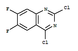 Structure of 2,4-DICHLORO-6,7-DIFLUOROQUINAZOLINE