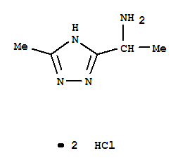 Structure of 3-(ALPHA-AMINOETHYL)-5-METHYL-4H-1,2,4-TRIAZOLEDIHYDROCHLORIDE