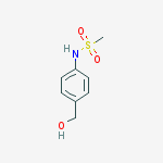 Methanesulfonamide, N-[4-(hydroxymethyl)phenyl]-结构式