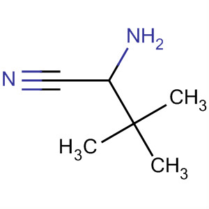 Structure of Butanenitrile, 2-amino-3,3-dimethyl-