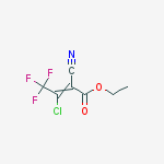 Structure of Ethyl 3-chloro-2-cyano-4,4,4-trifluorobut-2-enoate