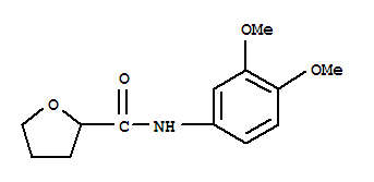 2-Furancarboxamide,N-(3,4-dimethoxyphenyl)tetrahydro-结构式