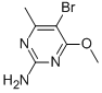 5-溴-4-甲氧基-6-甲基嘧啶-2-胺结构式