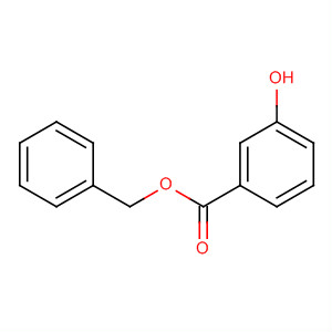 Structure of Benzoic acid, 3-hydroxy-, phenylmethyl ester