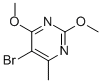 5-BROMO-2,4-DIMETHOXY-6-METHYLPYRIMIDINE结构式