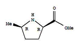 Structure of D-PROLINE,5-METHYL-,METHYL ESTER,CIS-
