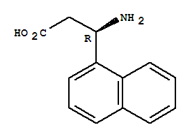 (R)-3-AMINO-3-(1-NAPHTHYL)-PROPIONIC ACID结构式