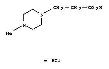 Structure of 4-METHYL-1-PIPERAZINEPROPANOIC ACID HYDROCHLORIDE