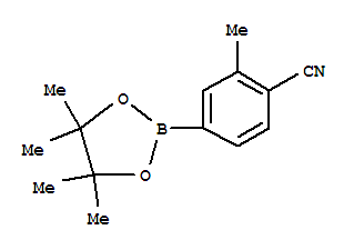 Structure of 2-Methyl-4-(4,4,5,5-tetramethyl-[1,3,2]dioxaborolan-2-yl)-benzonitrile