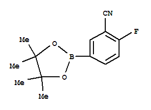 5-氰基-2-氟苯硼酸频哪醇酯结构式