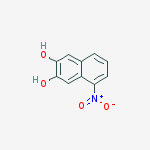 Structure of 5-nitro-2,3-dihydroxynaphthalene