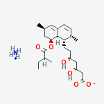 Chemical structure of Mevinolinic acid, monoammonium salt
