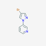 Structure of 3-(4-bromo-1H-pyrazol-1-yl)pyridine
