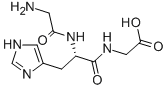 Structure of H-GLY-HIS-GLY-OH