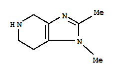 Structure of 1H-Imidazo[4,5-c]pyridine,4,5,6,7-tetrahydro-1,2-dimethyl-