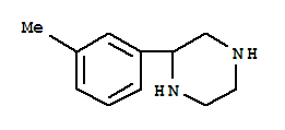 Piperazine, 2-(3-Methylphenyl)-结构式