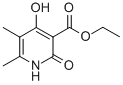 Structure of 3-Pyridinecarboxylic  acid,1,2-dihydro-4-hydroxy-5,6-dimethyl-2-oxo-,ethyl  ester