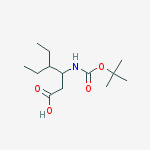 Structure of 3-TERT-BUTOXYCARBONYLAMINO-4-ETHYL-HEXANOIC ACID
