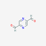 Pyrazine-2,5-dicarbaldehyde结构式