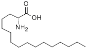 Chemical structure of 2-Aminohexadecanoic acid