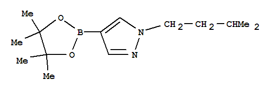 1-(3-甲基丁基)-1H-吡唑-4-硼酸频那醇酯结构式