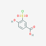 3-(CHLOROSULFONYL)-4-HYDROXYBENZOIC ACID结构式