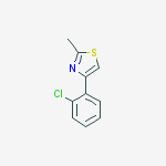 4-(2-Chlorophenyl)-2-methylthiazole结构式