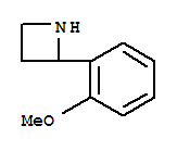 Structure of Azetidine,2-(2-methoxyphenyl)-