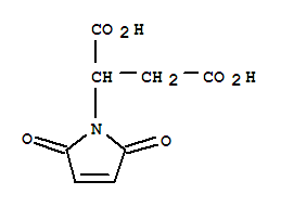 Butanedioic acid,2-(2,5-dihydro-2,5-dioxo-1H-pyrrol-1-yl)-结构式