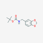 Carbamic acid, (1,3-benzodioxol-5-ylmethyl)-, 1,1-dimethylethyl ester结构式