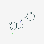 4-chloro-1-(phenylmethyl)-1H-Indole结构式