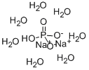 Structure of SODIUM PHOSPHATE, DIBASIC, HEPTAHYDRATE