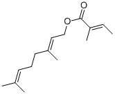 Structure of Geranyl tiglate