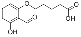 Structure of 5-(2-formyl-3-hydroxyphenoxy)valeric acid