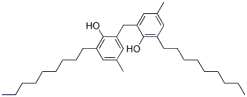 Structure of 2,2-methylenebis(6-nonyl-p-cresol)
