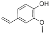 Structure of 4-Hydroxy-3-methoxystyrene
