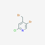 Chemical structure of 5-bromo-4-(bromomethyl)-2-chloroPyridine