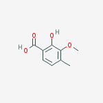 2-Hydroxy-3-methoxy-4-methylbenzoic acid结构式