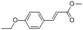 Structure of 2-PROPENOIC ACID, 3-(4-ETHOXYPHENYL)-, METHYL ESTER