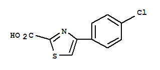 Structure of 4-(4-CHLORO-PHENYL)-THIAZOLE-2-CARBOXYLIC ACID