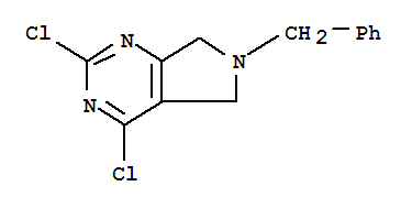 6-苄基-2,4-二氯-6,7-二氢-5H-吡咯并[3,4-D]嘧啶结构式