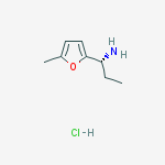 (R)-1-(5-methylfuran-2-yl)propan-1-amine hydrochloride结构式
