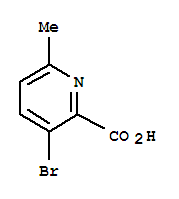 Structure of 3-Bromo-6-methylpyridine-2-carboxylicacid