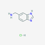 Structure of 1-(1h-benzimidazol-6-yl)methanamine Hydrochloride (1:1)